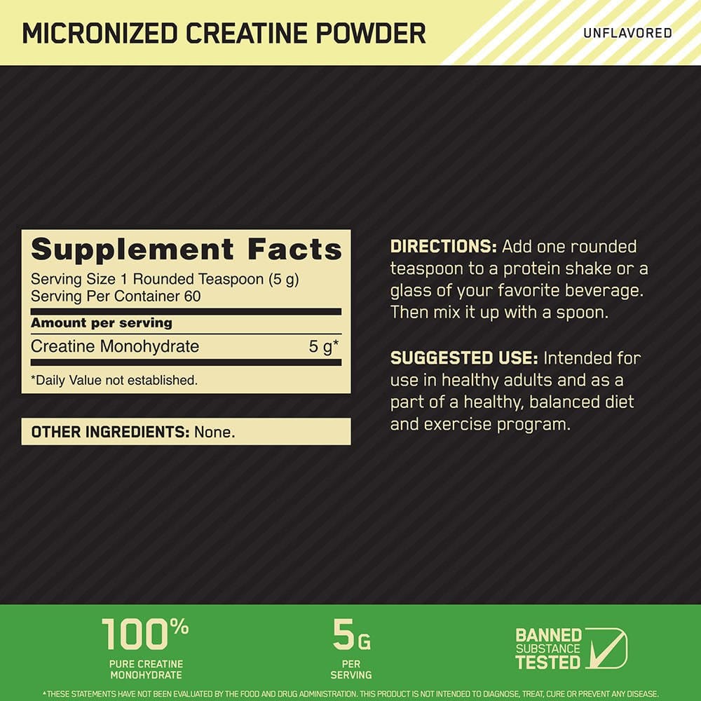 Creatina Micronizada Optimun Nutrition
