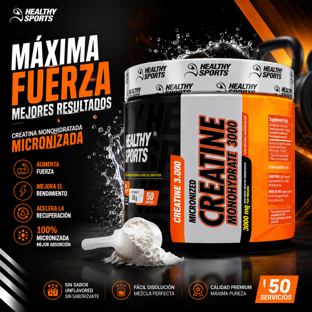 CREATINA MONOHIDRATRADA HEALTHY SPORTS 150GR