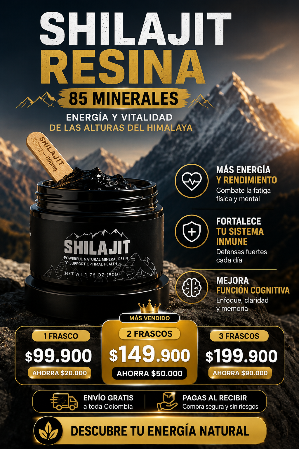 SHILAJIT 85 MINERALES