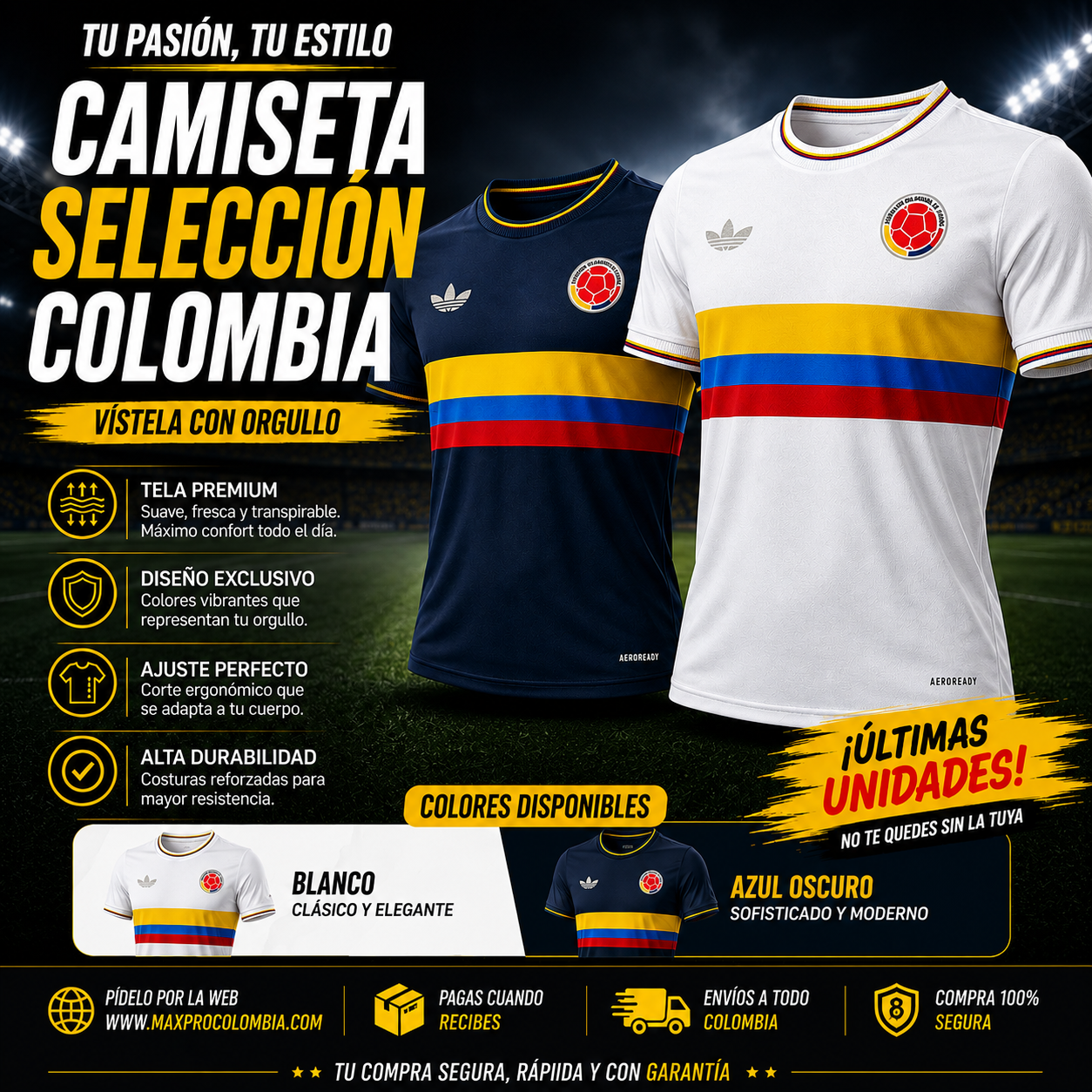 CAMISETA CENTENARIO COLOMBIA