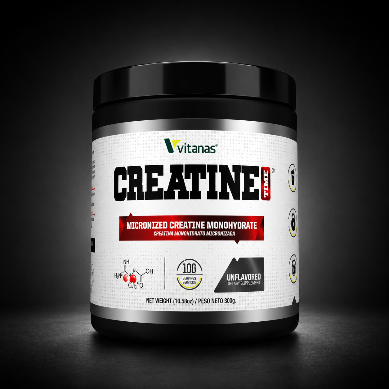CREATINA MONOHIDRATADA MICRONIZADA 100 SERVICIOS VITANA