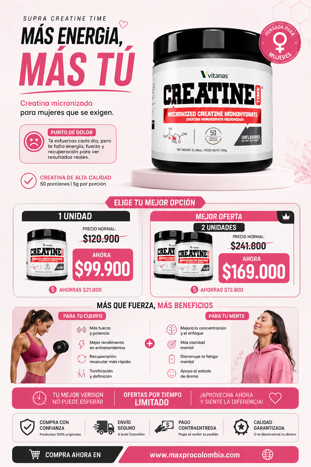 CREATINA  MICRONIZADA MONOHIDRATADA OFERTA