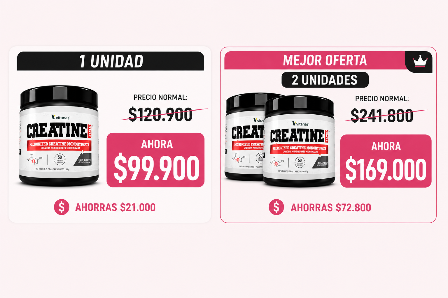 CREATINA  MICRONIZADA MONOHIDRATADA OFERTA