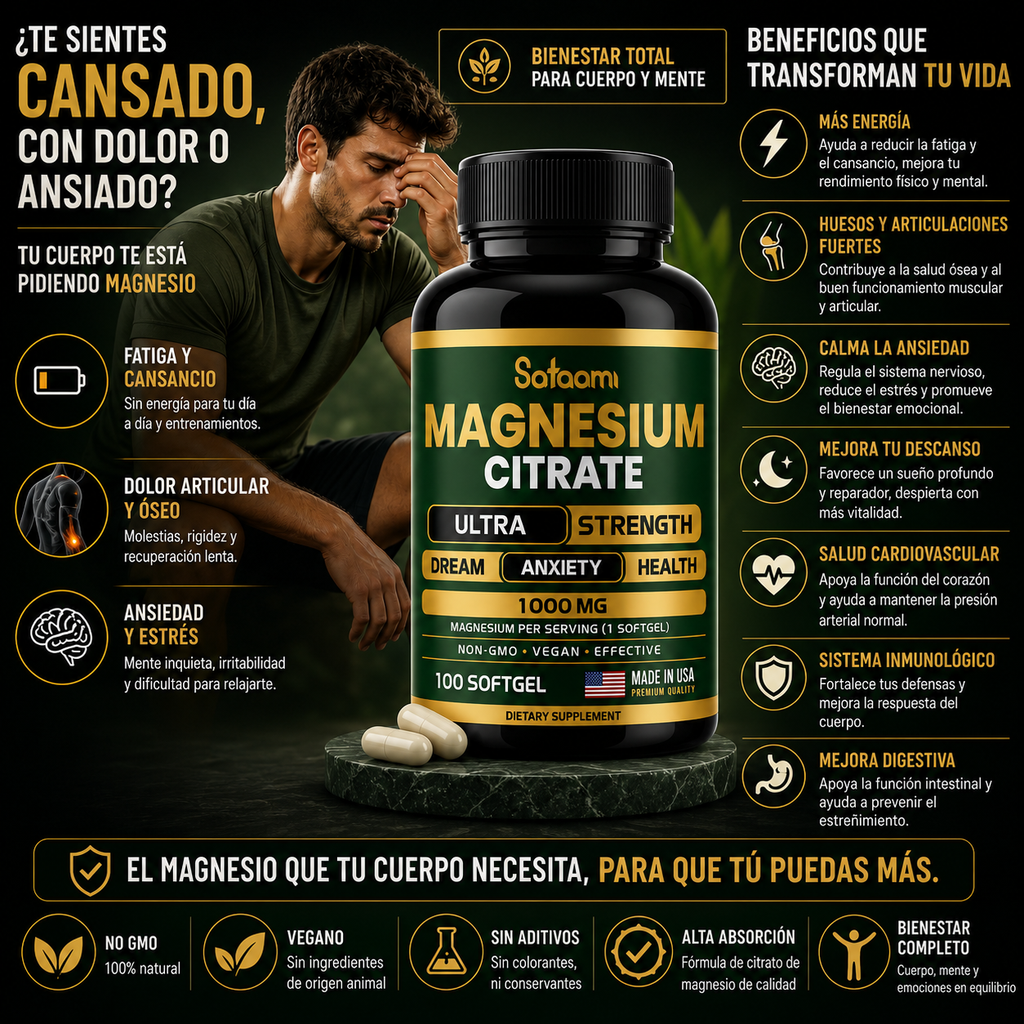 Citrato de Magnesio - Satoomi