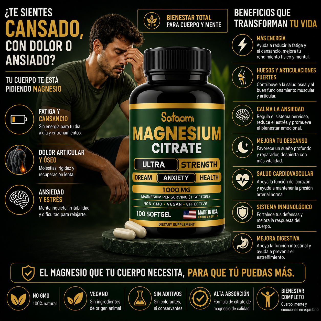 Citrato de Magnesio - Satoomi