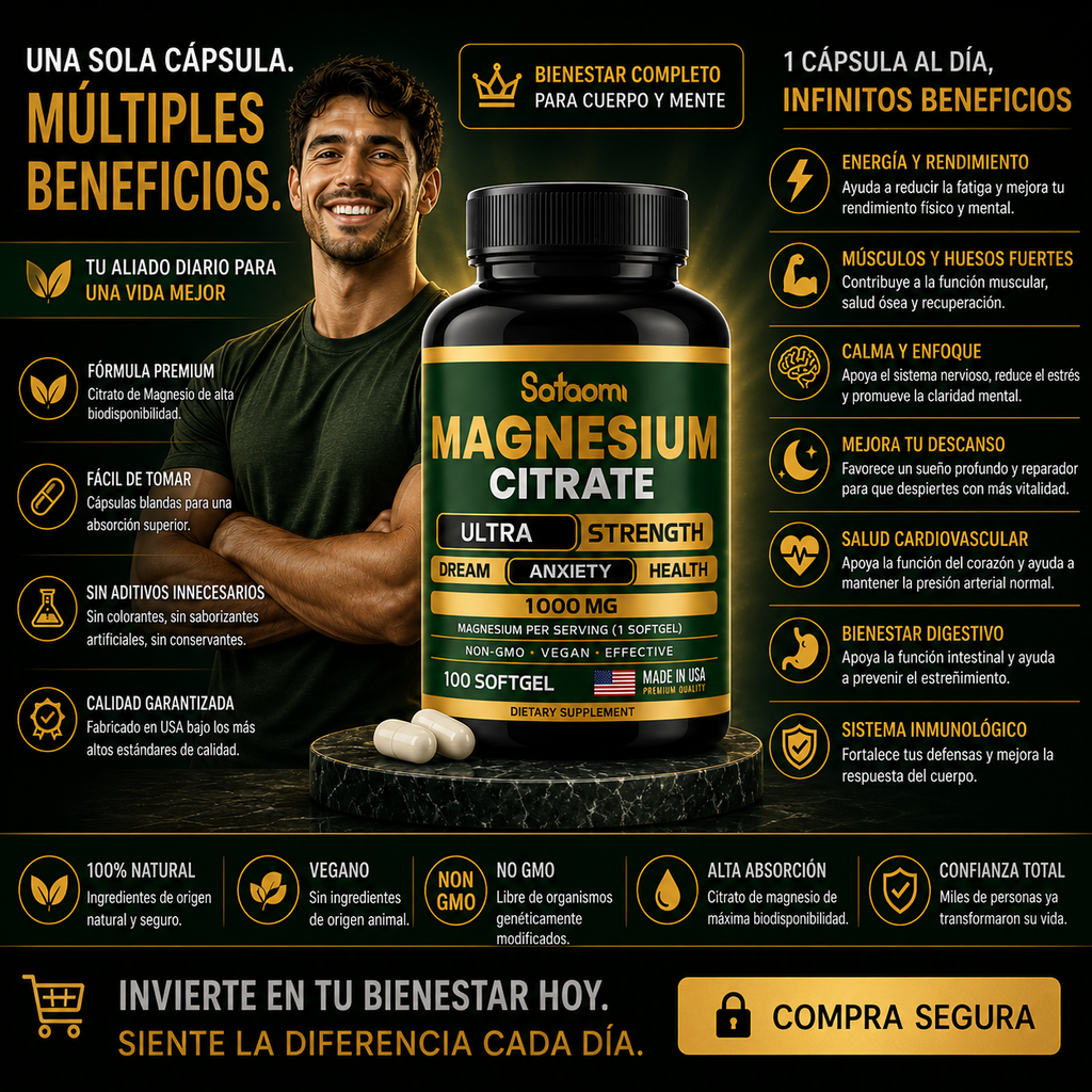 Citrato de Magnesio - Satoomi