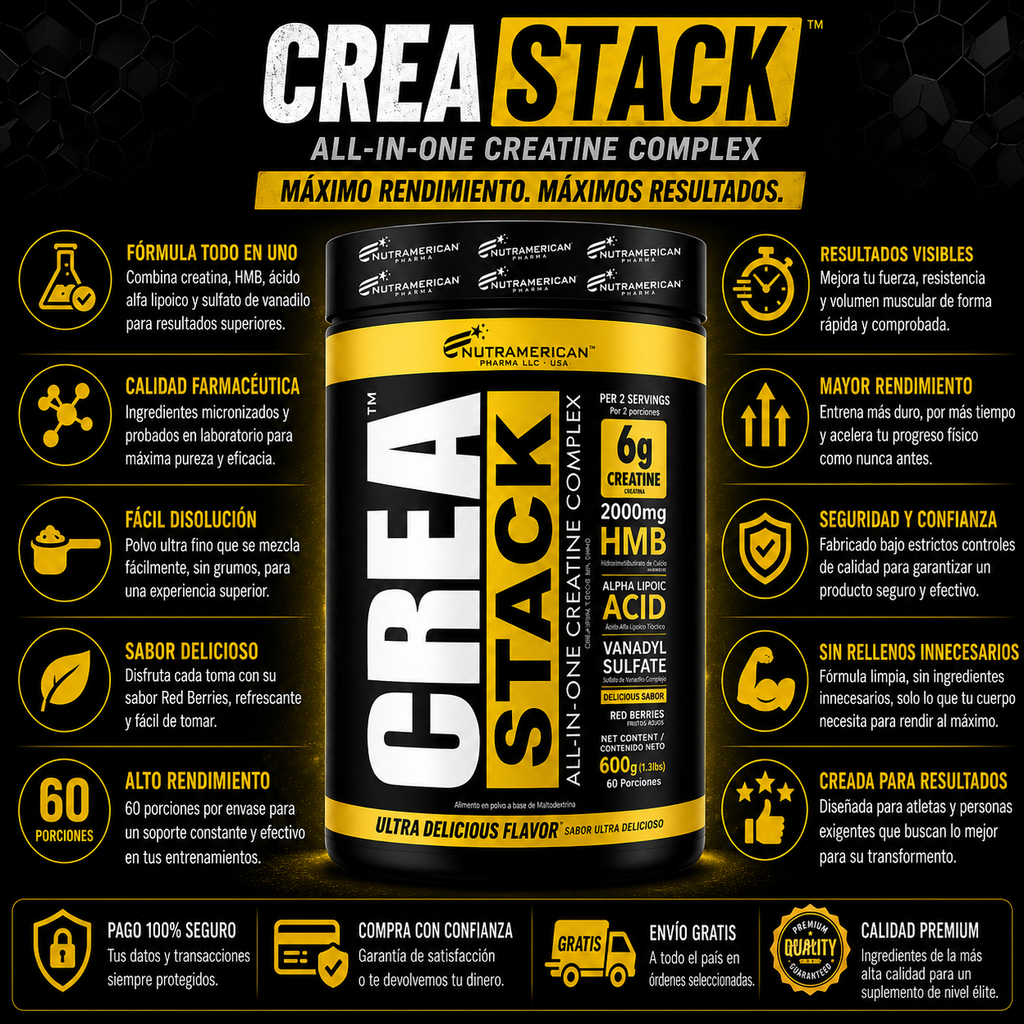 Creatina Monohidratada Creastack