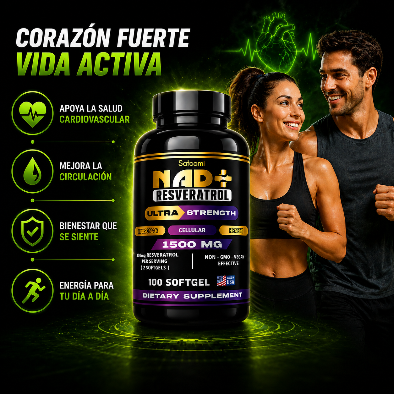 Resveratrol con Proteina Vegan