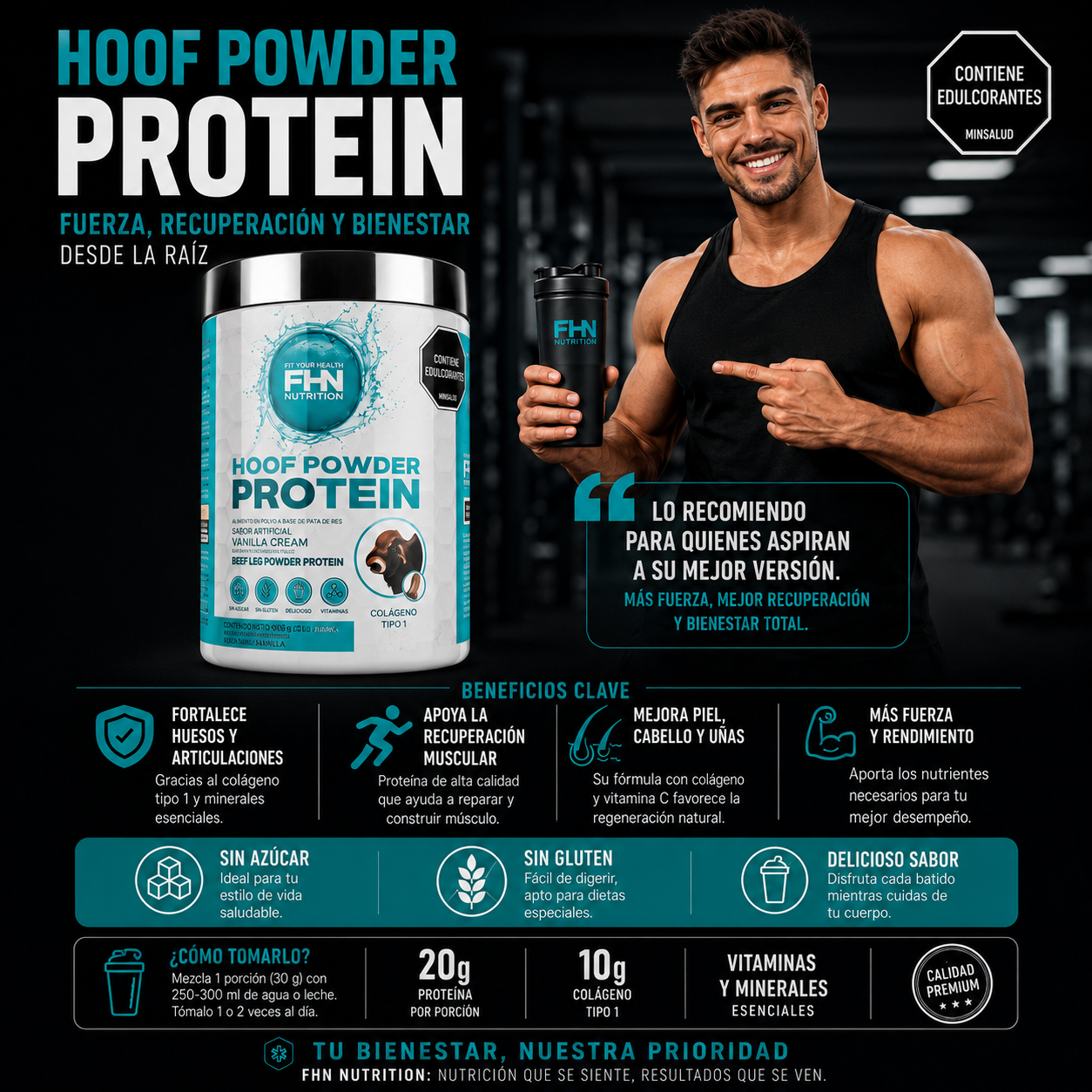 PROTEINA HOOF POWDER - Proteina Limpia