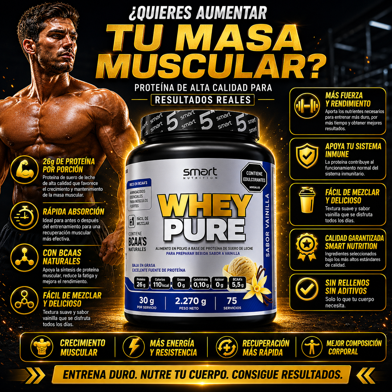 PROTEINA WHEY PURE 5 LBS