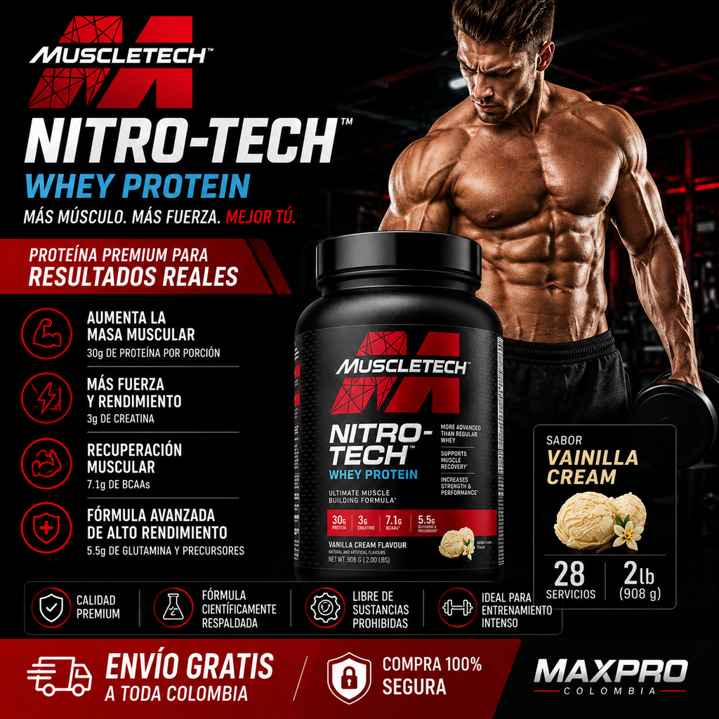NITROTECH WHEY PROTEIN 2 LBS