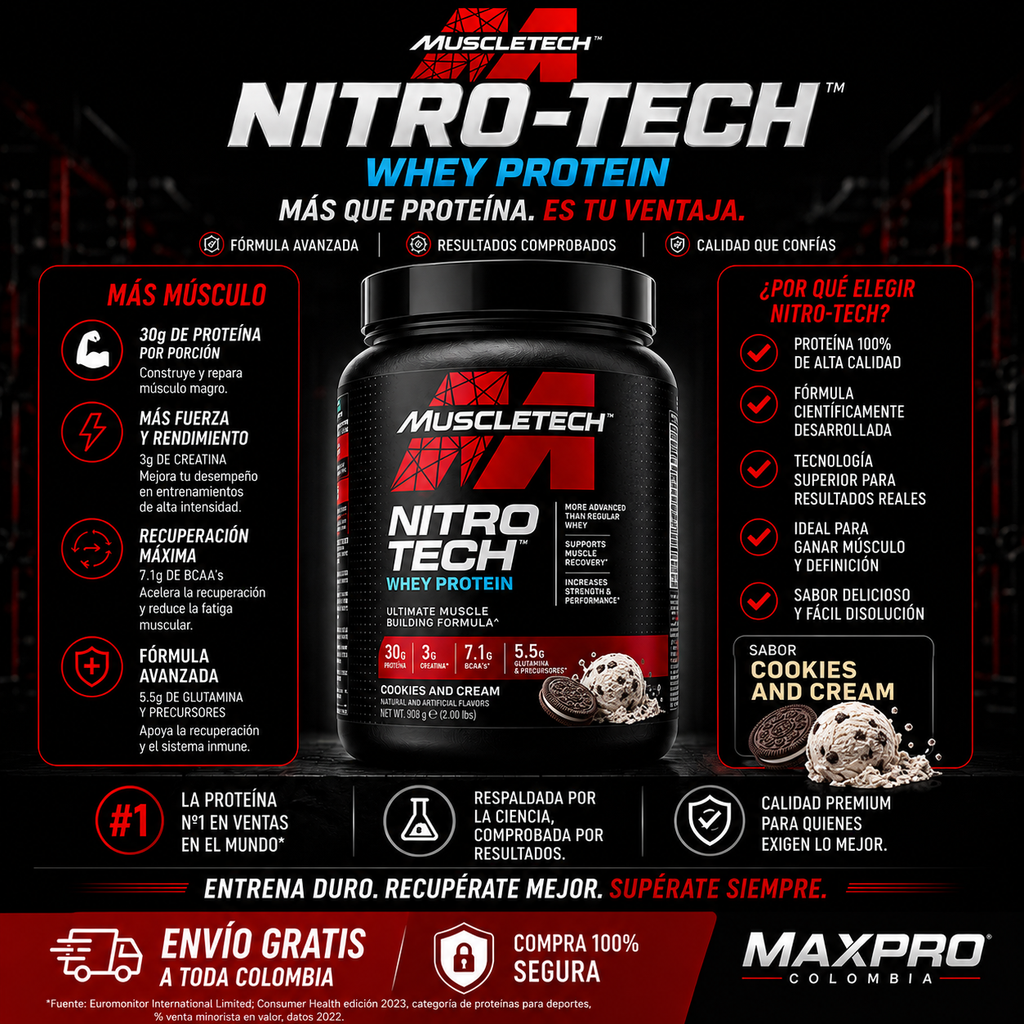 NITROTECH WHEY PROTEIN 2 LBS