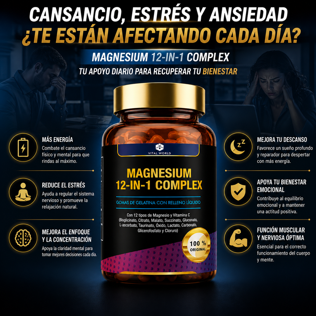 MAGNESIO COMPLEX 12 en 1 - Vital World