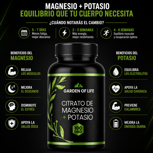 Citrato de Magnesio+ Potasio