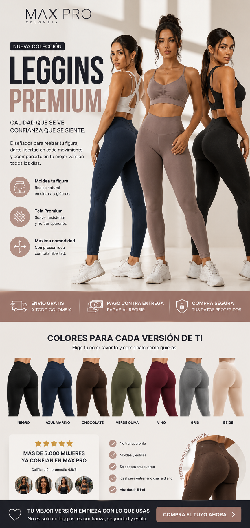 LEGGINS MOLDEADORES PREMIUM