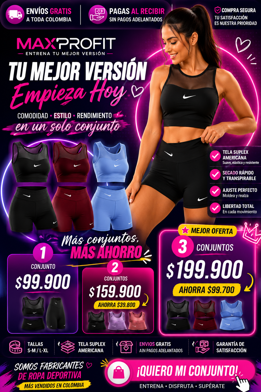 CONJUNTO TOP Y SHORT