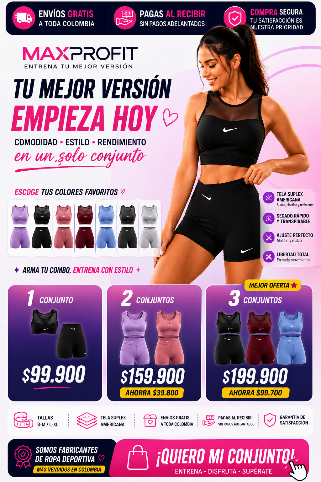 CONJUNTO TOP Y SHORT