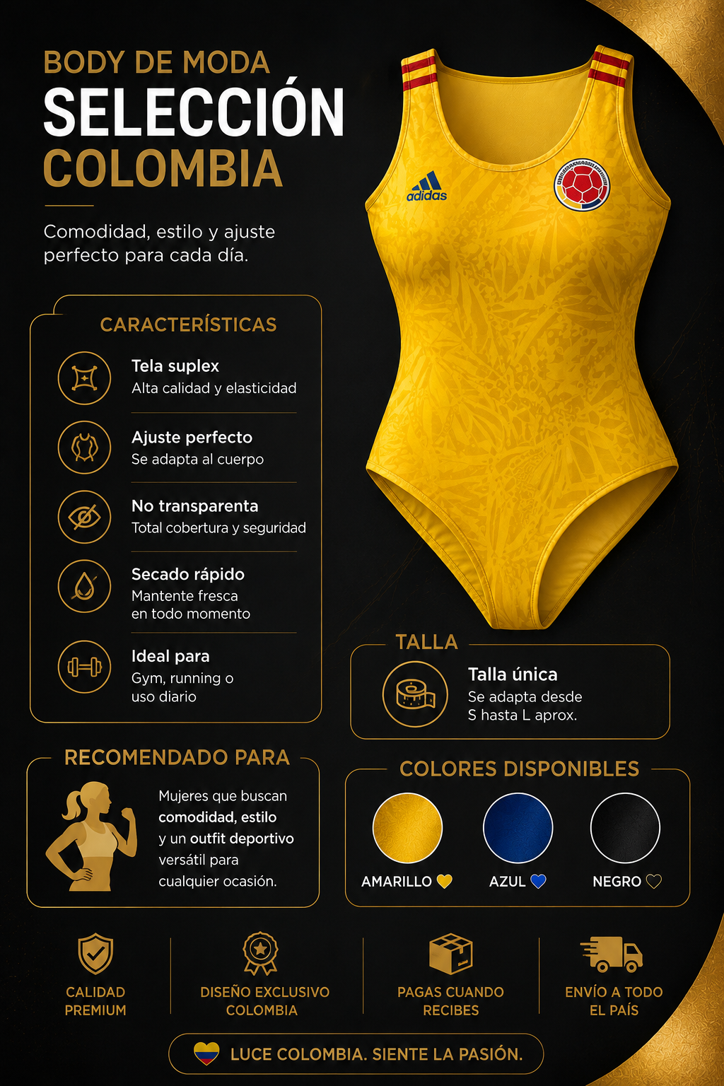 MULTI USO BODY HORMA COLOMBIANA  OFERTA
