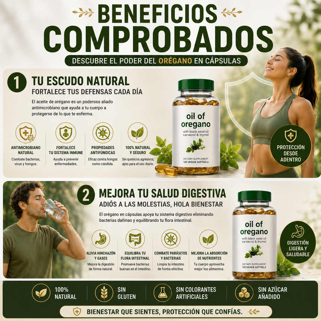 Aceite De Oregano Softgel Premium