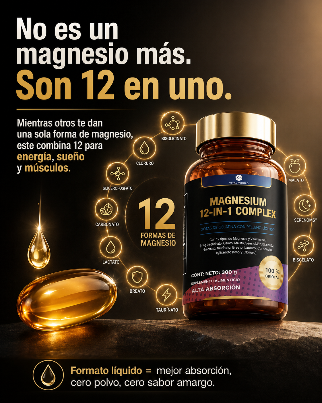 Magnesio Complex 12 en 1 gomitas