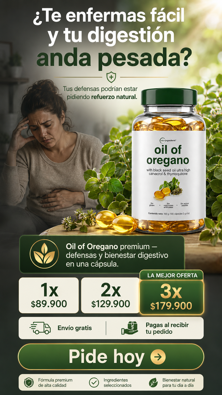 Aceite De Oregano Softgel Premium