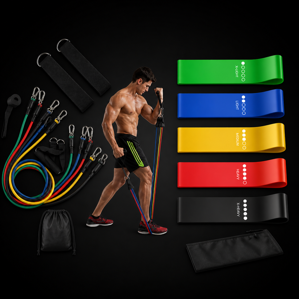 COMBO Fitness 11 piezas anclaje+ bandas elasticas