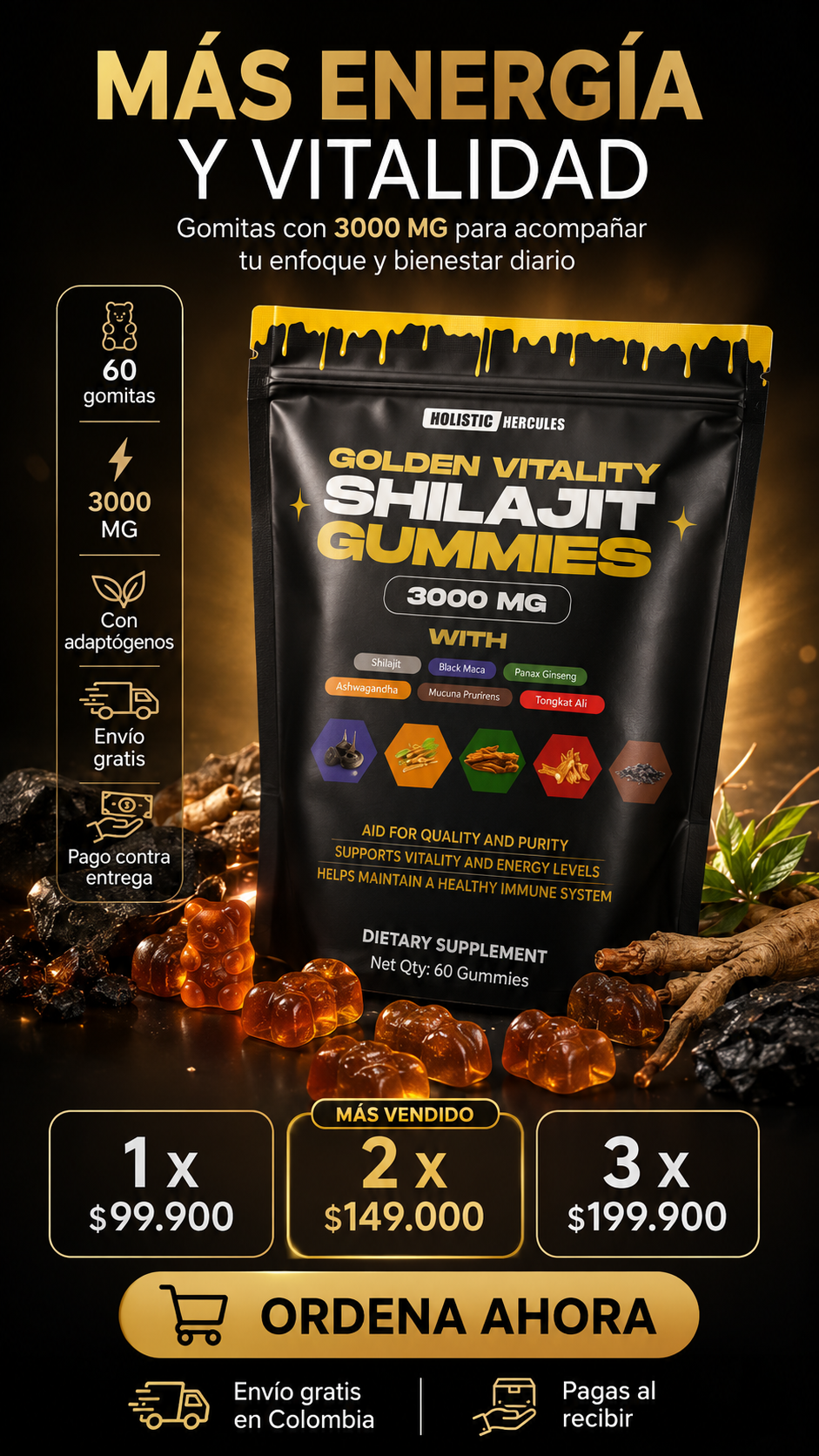 SHILAJIT EN GOMAS MAS CONCIENCIAX2 🧠